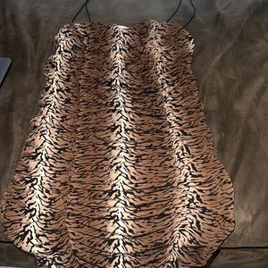 Cheetah print flirty dress